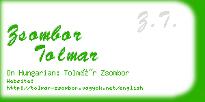 zsombor tolmar business card